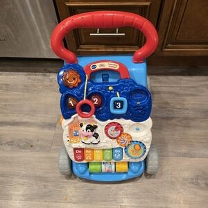 VTech Sit to Stand Learning Walker Toys for Baby Color - Blue
